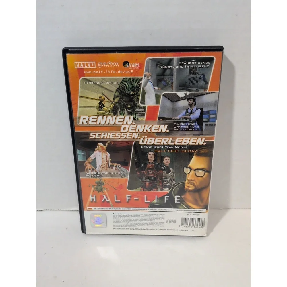 Half-Life (Sony PlayStation 2, 2001) Complete In Box German Pal